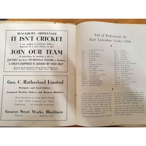 802 - Ramsbottom Cricket Club 1936 souvenir handbook of the cricket club bazaar together with East Lancash... 