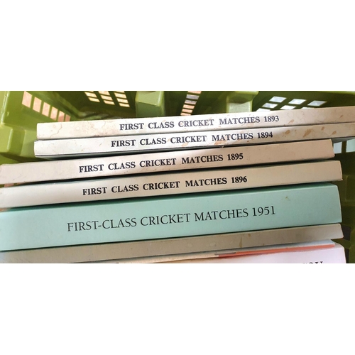 808 - Box containing cricket yearbooks by the Association of cricket statisticians and historians, approx ... 