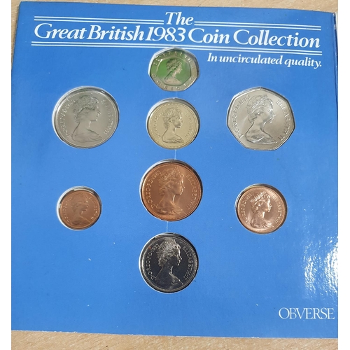 683 - Royal Mint uncirculated 1983 coin collection set