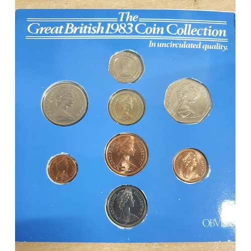 688 - Royal Mint uncirculated 1983 coin collection set