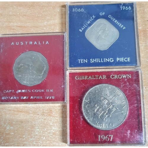 694 - Various GB commemorative coin sets and coins (5)