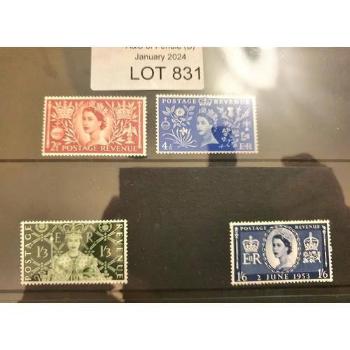 831 - GB QEII MU 1953 set 