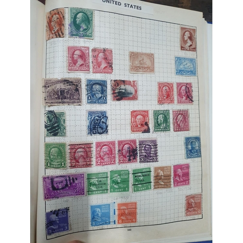 214 - Blue Britannia stamp album Commonwealth and world, 19th and 20thC mainly used mounted (Hundreds)