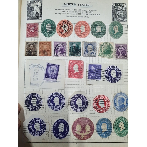 214 - Blue Britannia stamp album Commonwealth and world, 19th and 20thC mainly used mounted (Hundreds)