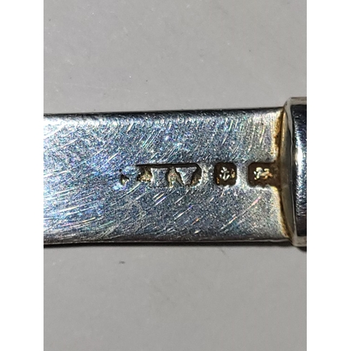 6 - Birmingham marked silver letter opener