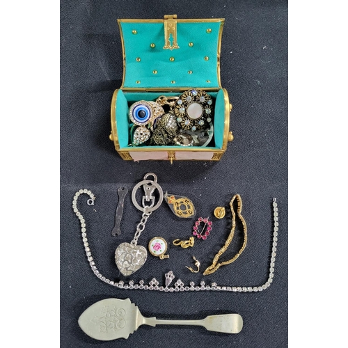 39 - Collection of various Costume jewellery including a silver spoon (Qty)