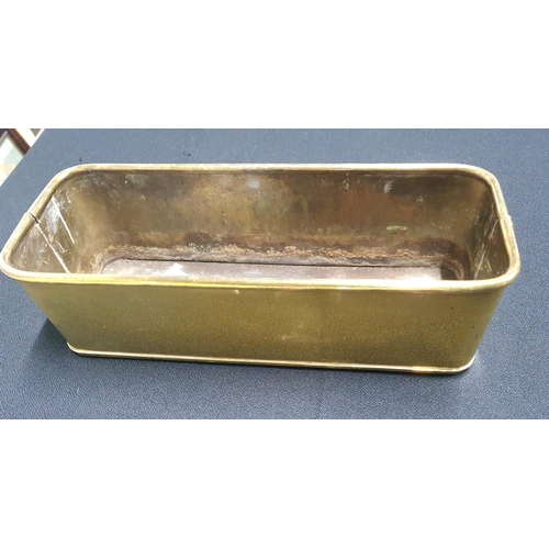 75 - Brass planter with Lion head handles