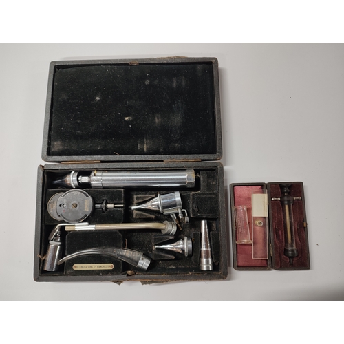 178 - Two cased sets of medicinal equipment (2)