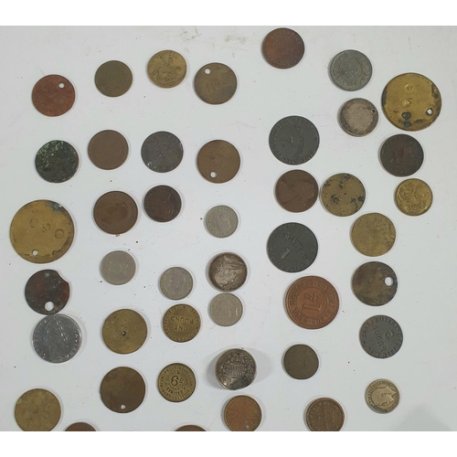 179 - Quantity of British and European 19th and 20thC coins and tokens, some silver examples (Qty)