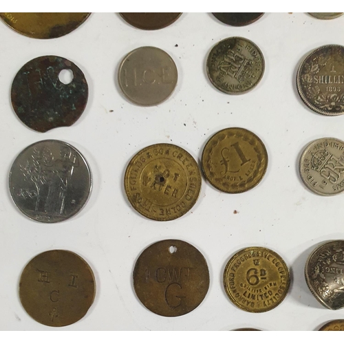 179 - Quantity of British and European 19th and 20thC coins and tokens, some silver examples (Qty)