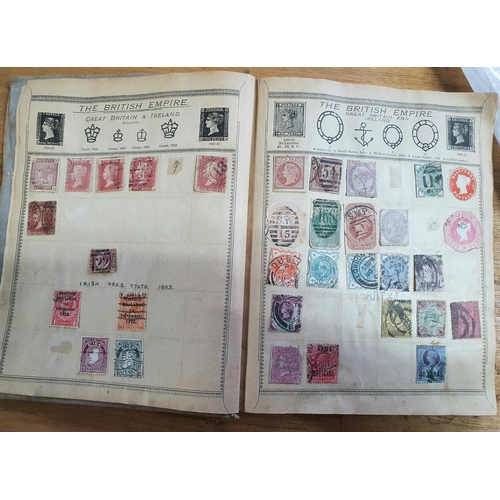 204 - Two albums containing world stamps, mainly 19thC, including GB, USA, Russia, Germany etc (Hundreds)