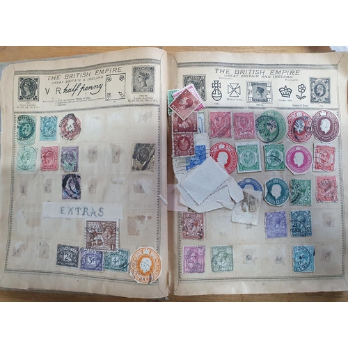 204 - Two albums containing world stamps, mainly 19thC, including GB, USA, Russia, Germany etc (Hundreds)