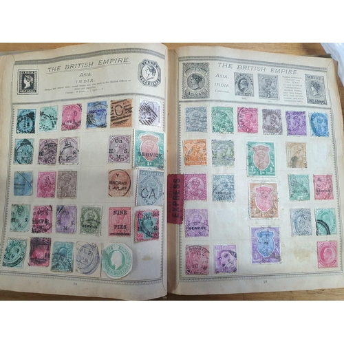 204 - Two albums containing world stamps, mainly 19thC, including GB, USA, Russia, Germany etc (Hundreds)