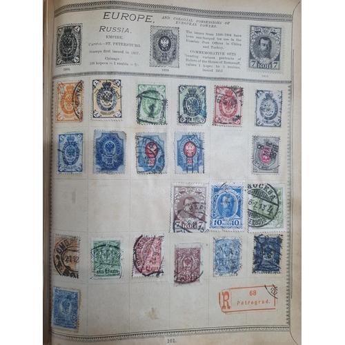 204 - Two albums containing world stamps, mainly 19thC, including GB, USA, Russia, Germany etc (Hundreds)