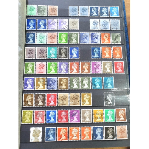 208 - Three albums containing British QV to QEII and world stamps, mainly used (Hundreds)