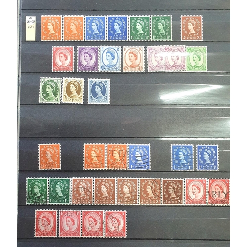 208 - Three albums containing British QV to QEII and world stamps, mainly used (Hundreds)