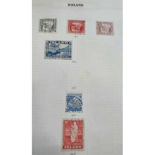 216 - Red Grafton stamp album to include used and mint stamps, Greece to Portugal (Qty)