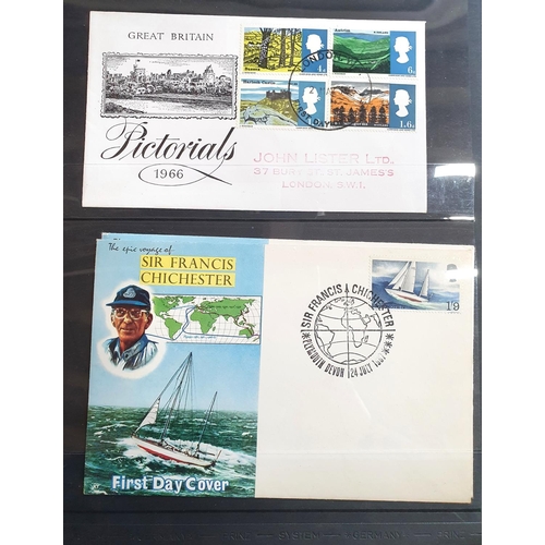 217 - Green box album containing 50+ special FDC, all unaddressed, mainly 1970s including Army, Train and ... 