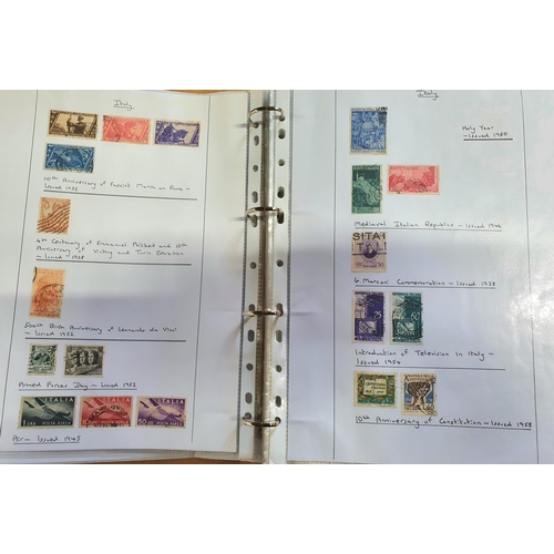 221 - White album containing Italy stamps, mainly used, 1879 to 1990s (Qty)