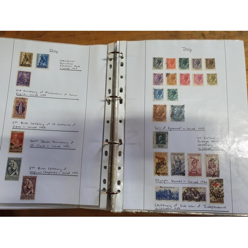 221 - White album containing Italy stamps, mainly used, 1879 to 1990s (Qty)