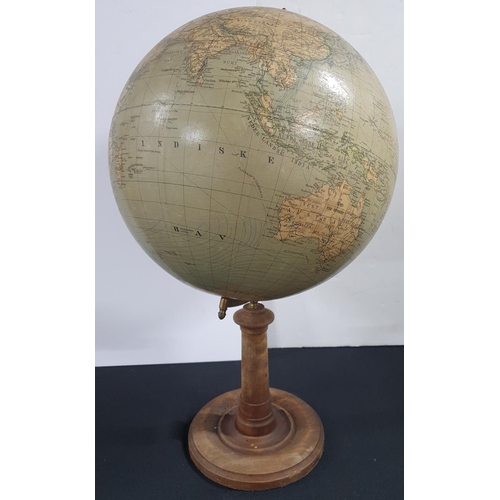 191 - Vintage Norwegian globe.