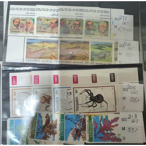 842 - Collection of Transeki (S A) mint and used sets (Qty)