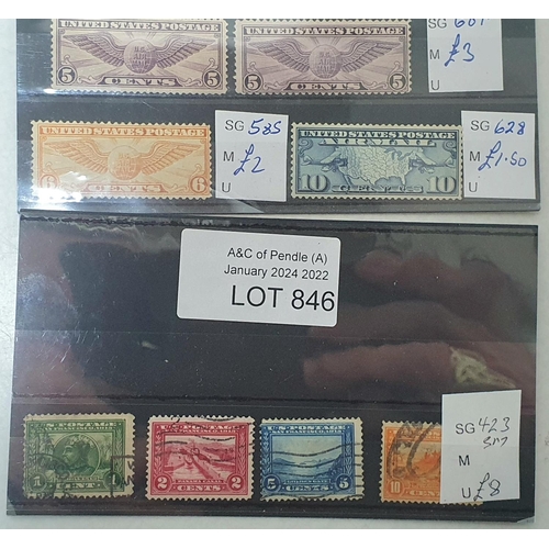 846 - quantity of USA 20thC used and mint stamp sets (Qty)