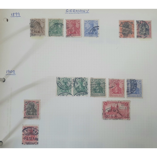 853 - Binder containing France, Germany and Poland stamps, mainly 20thC but some late Germany and good 192... 