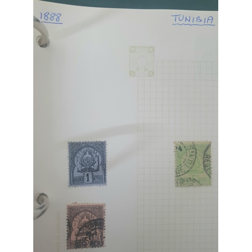 854 - Green stamp album containing Alexandria to Norway world stamps with many used 19thC examples, mainly... 