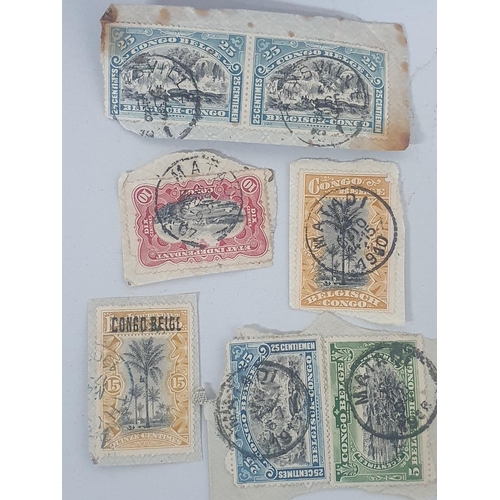 856 - Large quantity of 1910 used Belgium Congo and some earlier over print examples (Qty)