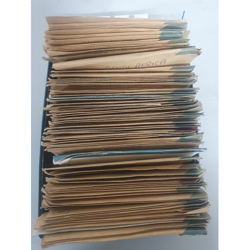 858 - Tub full of envelopes containing world stamps Aden to Zaire, all unexamined by us (Qty)