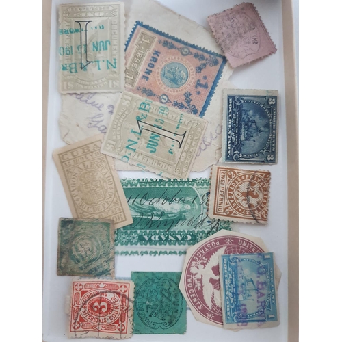 868 - Small quantity of used 19thC stamps, various countries, all unchecked (Qty)