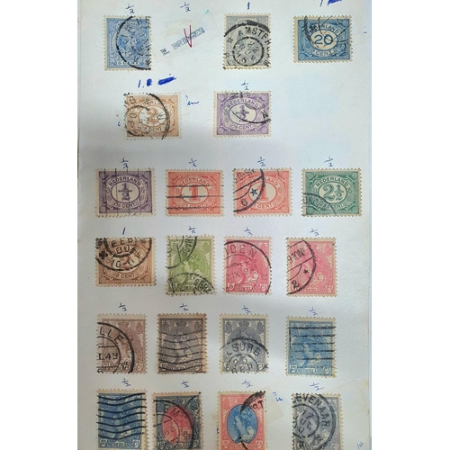 883 - Quantity of unexamined sheets containing used mounted 19thC and early 20thC stamps, various countrie... 