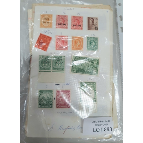 883 - Quantity of unexamined sheets containing used mounted 19thC and early 20thC stamps, various countrie... 