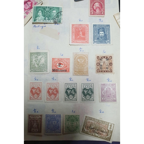 891 - Quantity of mixed, unexamined stamps (Qty)