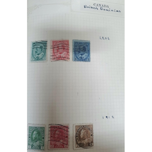 909 - Green stamp album containing British and some Commonwealth QV-QEII (Qty)