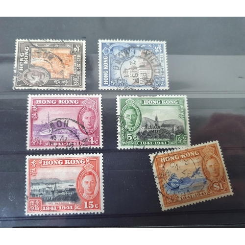 912 - KGV 1912 Hong Kong used unmounted $2 and $3 together with KGVI 1941 100th anniversary of the Colony ... 