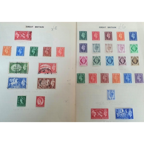 915 - Four GB QV-QEII stamp sheets (4)