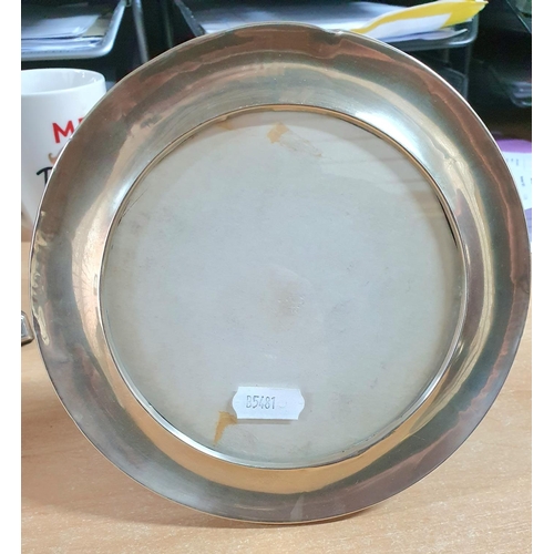 3 - Large, early 20thC silver circular photograph frame