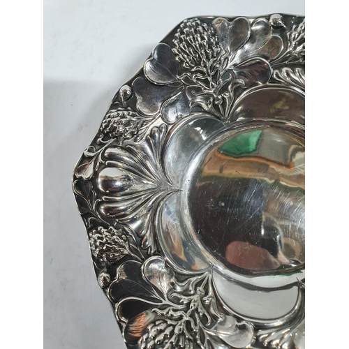 26 - Birmingham hallmarked sterling silver Art Nouveau dish,

38 grams