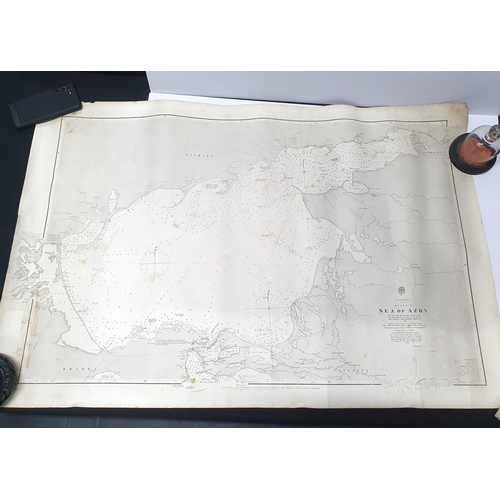 104 - Sea of Azov (Black Sea) Admiralty map, circa 1905, unframed