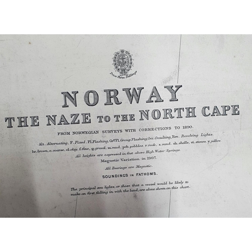 105 - Admiralty map of Norway 1908