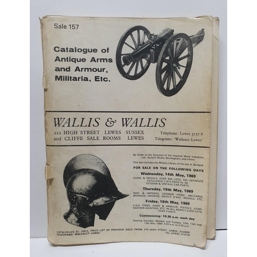 118 - Large quality of Wallis and Wallis Auctioneers, 1970s Arms & Militaria auction catalgues together wi... 