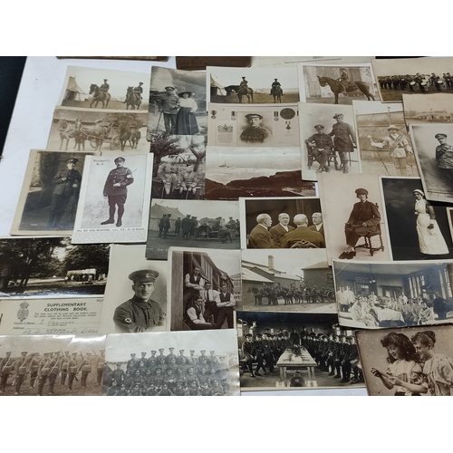 138 - Collection of antique military photographs etc. (Qty)