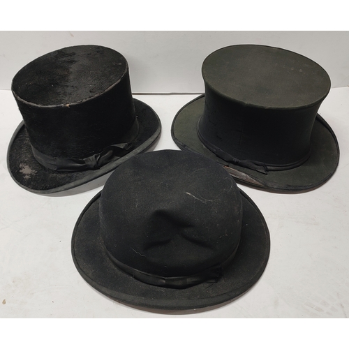 153 - Three Victorian top hats, a Selfridge, a Woodrows and a Cash & Co. (3)