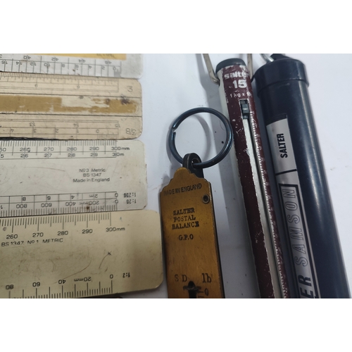 178 - Selection of metric instruments, thermometers and luggage scales etc. (Qty)