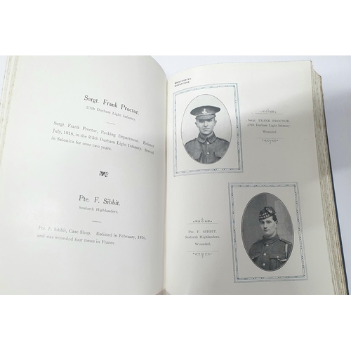 221 - William Graham & Co, Glasgow - leather bound WWI memorial book