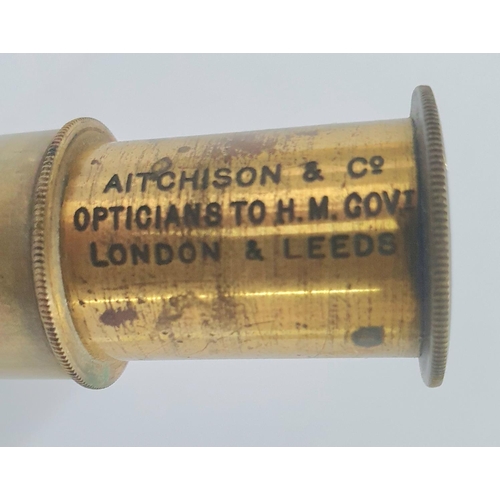 224 - Aitchison & Co antique microscope