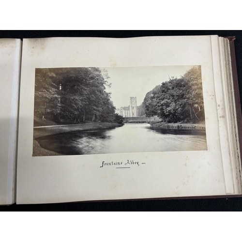 249 - Photograph album with northern landscape scenes from 1875