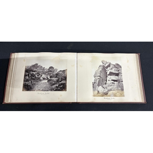 249 - Photograph album with northern landscape scenes from 1875